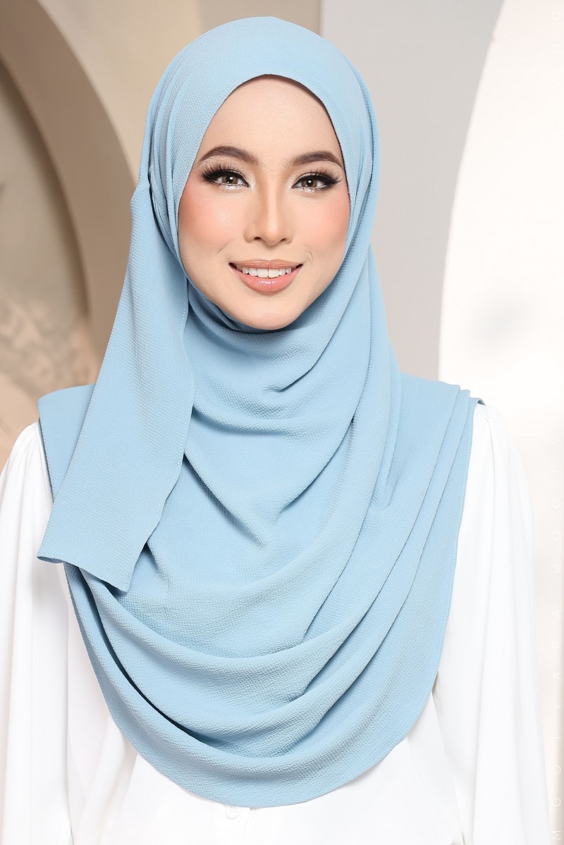 (Defect)  WARDA Klasik Plain CP02 (Dusty Blue)