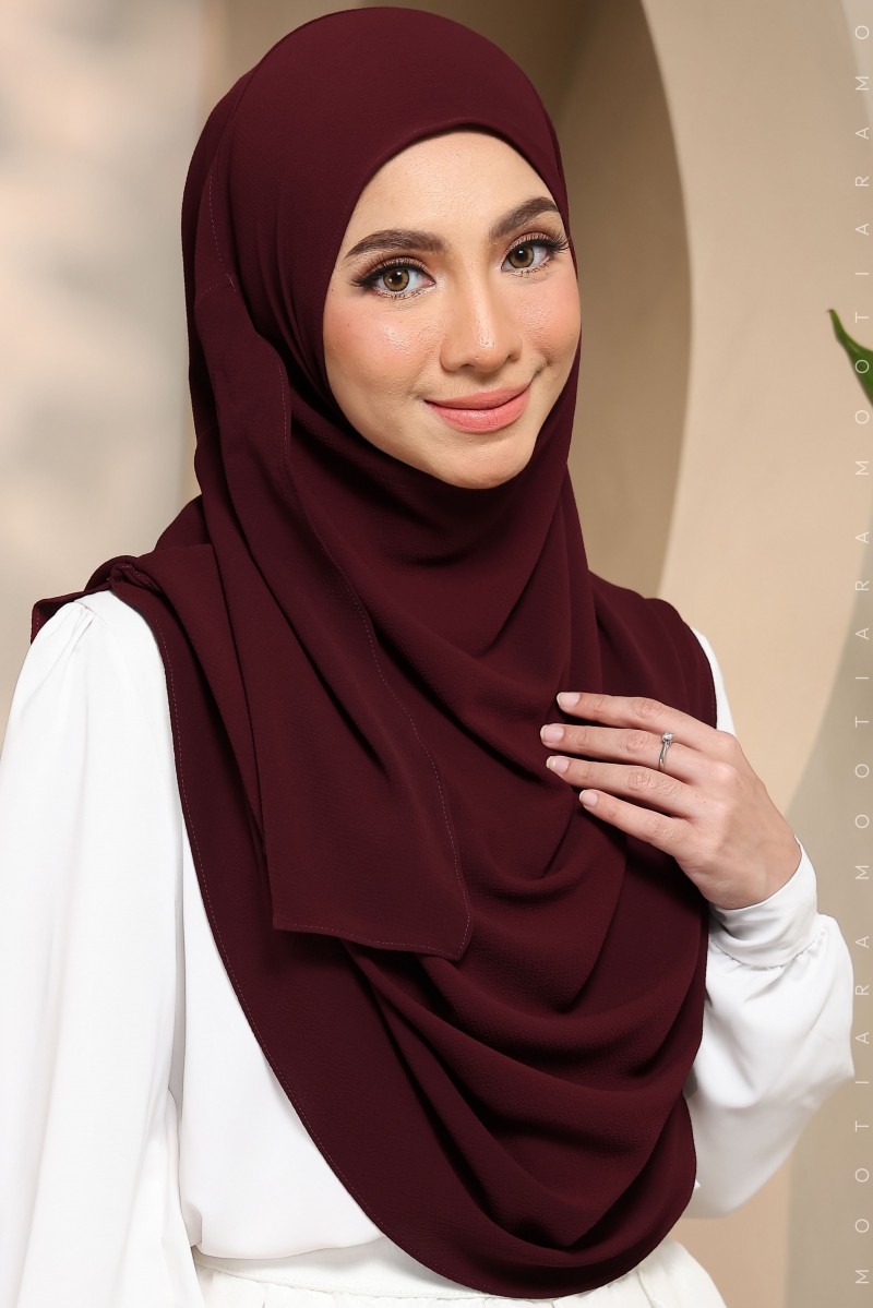 WARDA Klasik Plain CP72 (Deep Maroon)