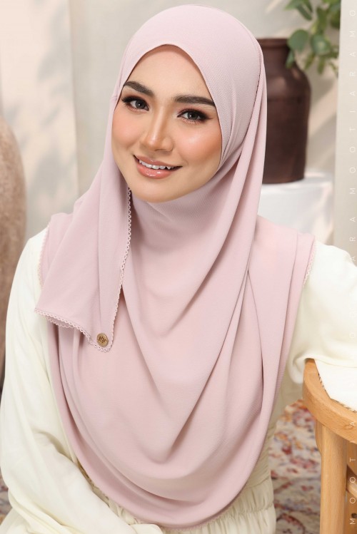 WARDA Plain Sulam Crochet WC04 (Blush Pink)