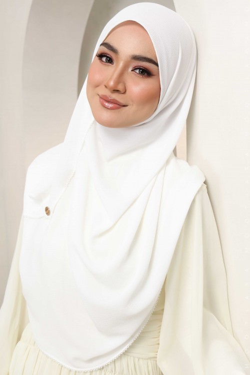 WARDA Plain Sulam Crochet WC19 (Off White)