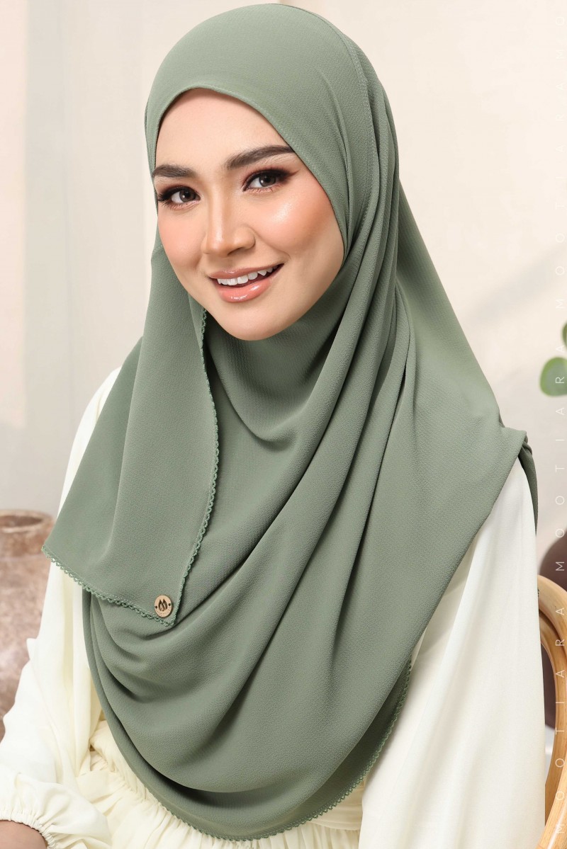 WARDA Plain Sulam Crochet WC21 (Dusty Green)