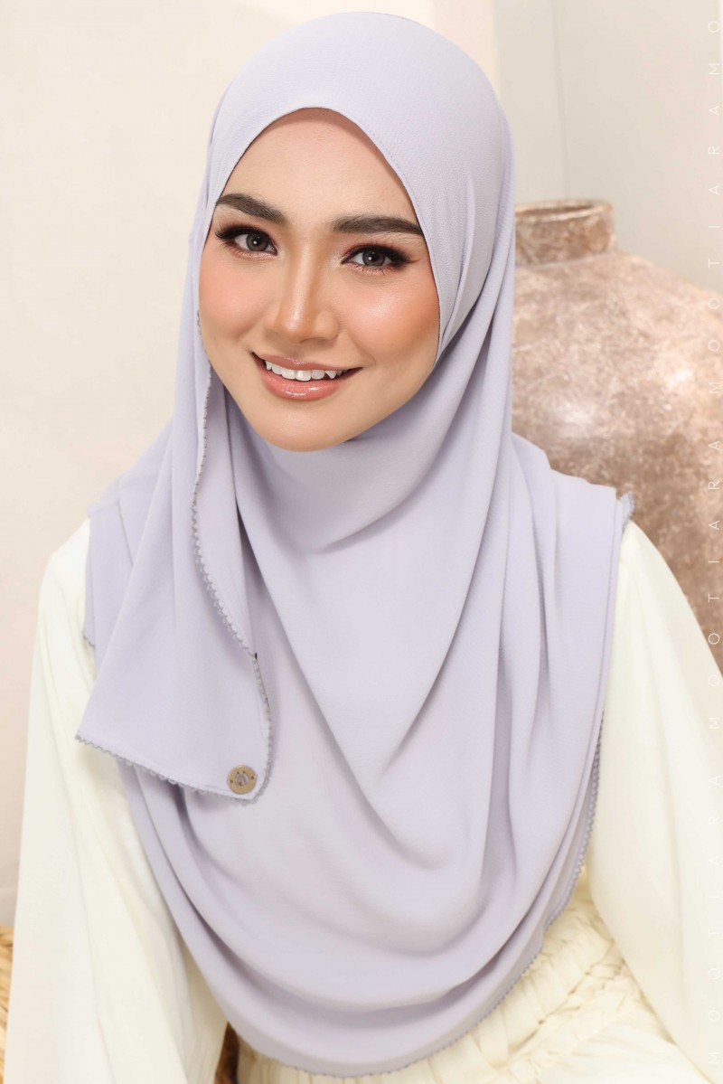 WARDA Plain Sulam Crochet WC22 (Grey Lilac)