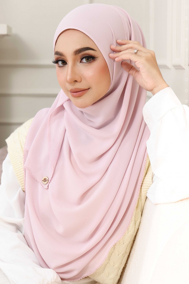 WARDA Plain Sulam Crochet WC25 (Baby Pink)