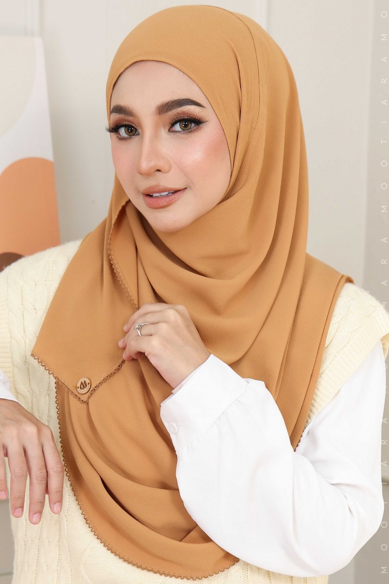 WARDA Plain Sulam Crochet WC27 (Caramel)