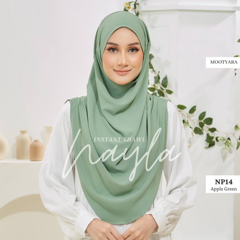 (DEFECT) NAYLA PLAIN (NP14) APPLE GREEN
