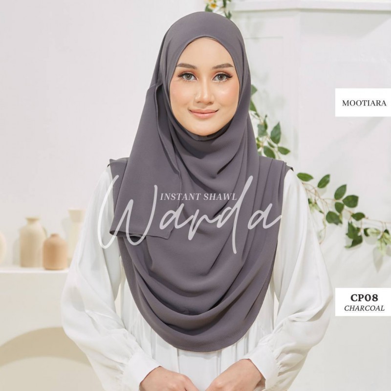 (DEFECT) Warda Klasik Plain CP08 (Charcoal)