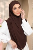 ELMINA Tudung Syria (EL03) Dark Brown